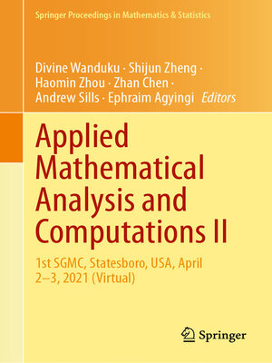 cover image of Applied Mathematical Analysis and Computations II